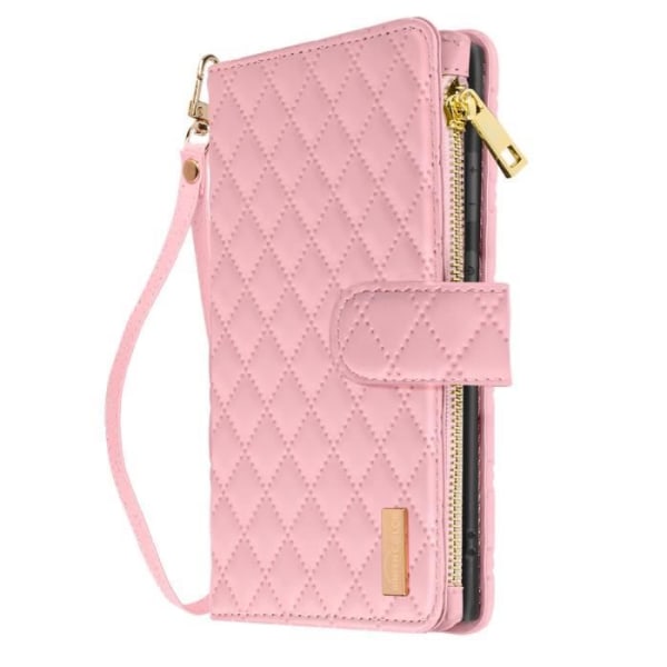 Taske til Samsung Galaxy S24 Ultra - AVIZAR - Pung - Pink - Halvstiv - Blank Rosa