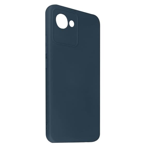 Coque - Realme - C30 - Semi-rigid - Stötabsorberande - Mjuk finish Midnattsblå