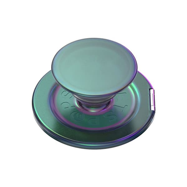 Support Smartphone PopGrip Kick-Out Premium Klæbende Stativ og Selfie PopSockets Sort / Grøn Grön