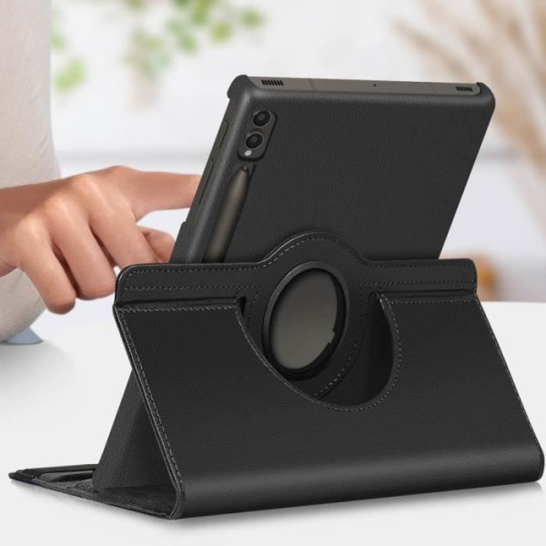 Foliofodral - Samsung - Galaxy Tab S9 Plus - 360° rotation - Svart Svart