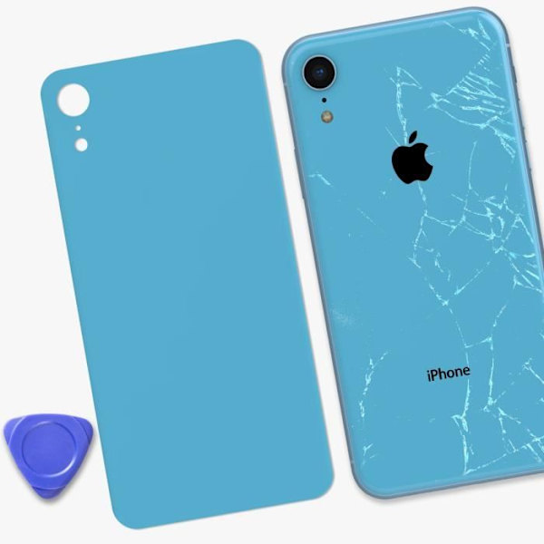 Ersättning bakruta - AVIZAR - iPhone XR - Blå - Samma som originalet Blå