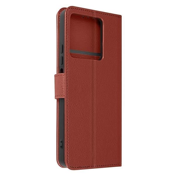 Etui til Xiaomi Redmi Note 13 5G - AVIZAR - Essential - Wallet Video Support - Brun kastanj