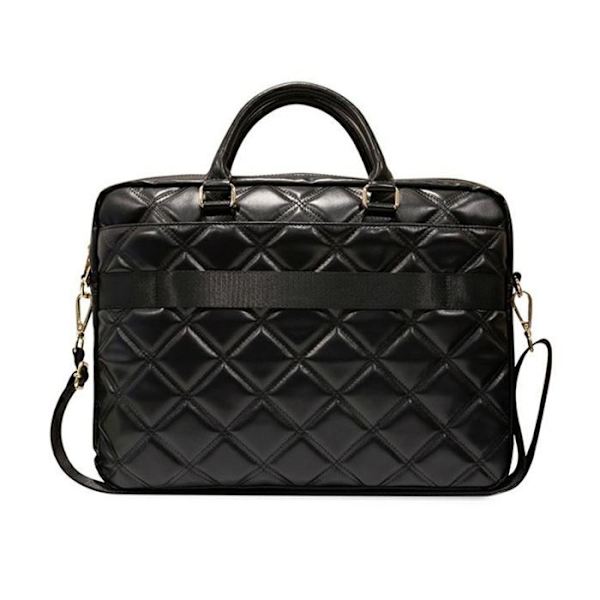 Guess Quilted 4G datorväska - 15" / 16" laptopväska (svart)