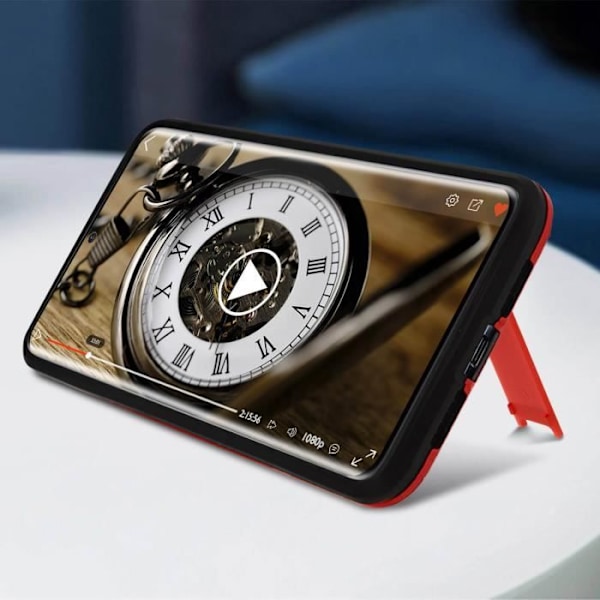 Fodral - AVIZAR - Xiaomi Mi 9 Lite - Stötsäkert skydd - Videostöd - Röd Röd
