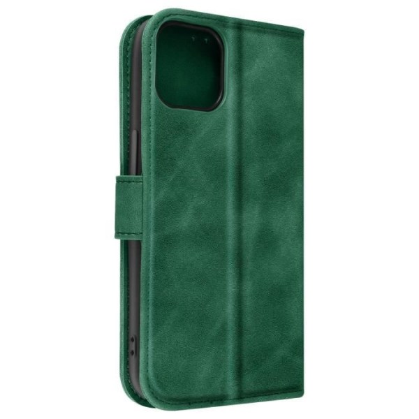 Grönt mjukt fodral till iPhone 14 Flip-fodral