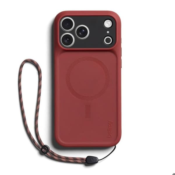MagSafe-skal för iPhone 18 Pro Max / iPhone 17 Pro Max med Bellroy-kabel i Bordeaux Röd