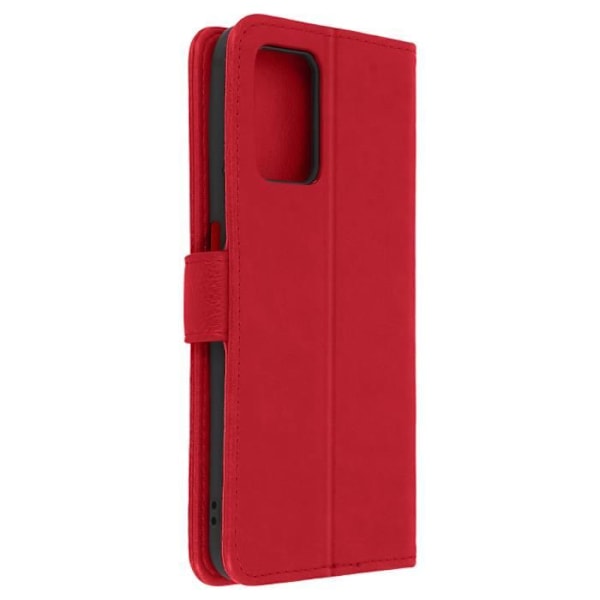 Folio-kotelo - AVIZAR - Oppo A54 5G ja A74 5G - Punainen - Suojaus korttipaikalla - Tuki-toiminto Röd