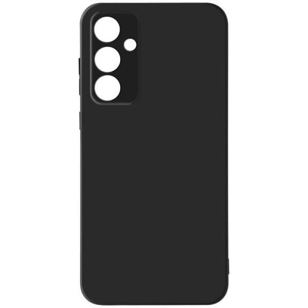 Taske til Samsung A35 5G Silikone Fleksibel Soft touch Mat Akashi Sort