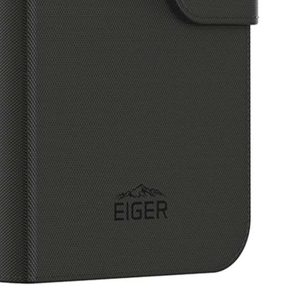 Folio Ställ - EIGER - iPhone 16 - Magnetisk - Förstärkt - 3 kortfack Svart