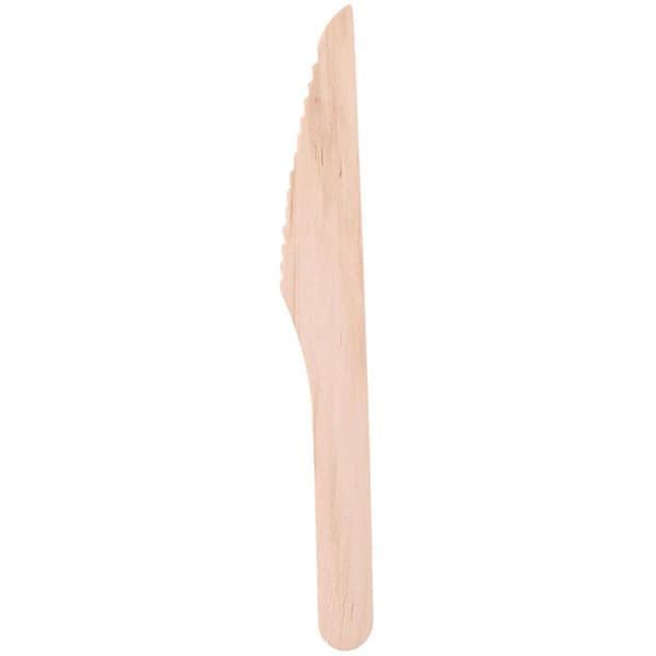 Engangsbestik i træ - ALPINA - 16 cm - 50 stk - Holdbare - Lette