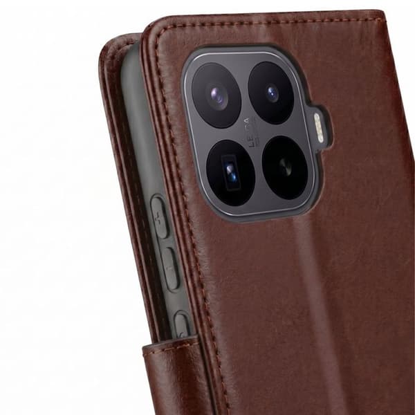 Plånboksfodral för Xiaomi 17T Läderlook med Videostöd Brun brun
