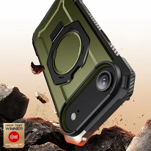 Coque Magsafe - SUPCASE - iPhone Air - Militærbeskyttelse - Stødresistent - Justerbar stativ Grön