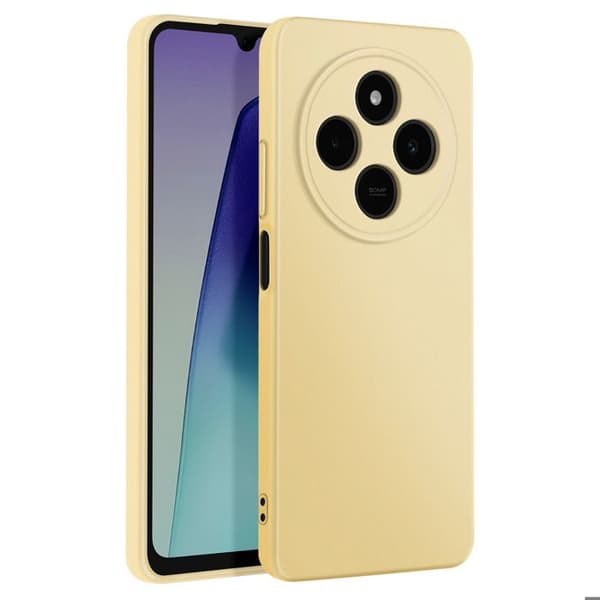 Coque - Xiaomi Redmi 14C - Semi-rigid - Stødabsorberende beskyttelse - Gul Gul