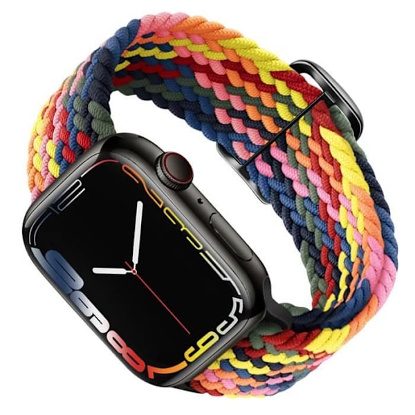 Rem för Apple Watch 41 mm / 40 mm / 38 mm Flätad nylon Andas flerfärgad Flerfärgad