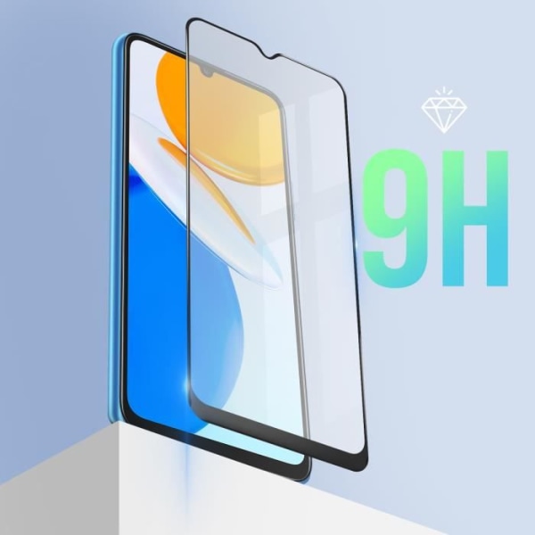 Honor X8 Tempered Glass 9H Hardness Full Adhesion Black Beveled Contour