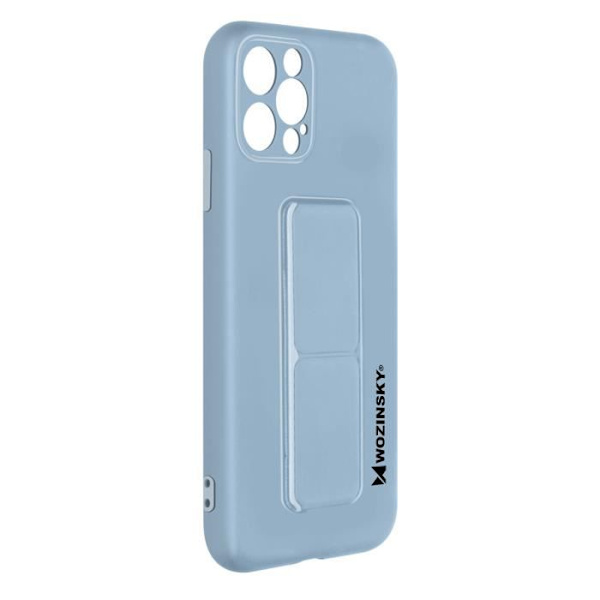 Skyddsskal - Wozinsky - iPhone 12 Pro Max - Mjukt silikon - Stötsäker - Magnetisk hållare Blå