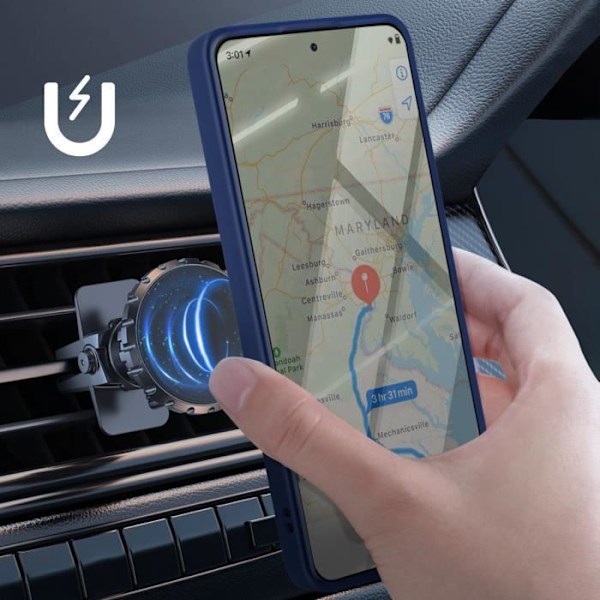 Coque för Xiaomi Redmi Note 14 5G med Videostöd RIng Blå Natt Blå