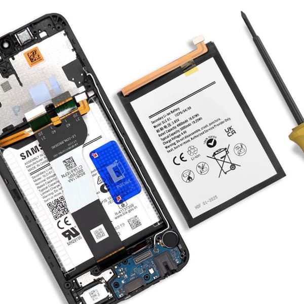Ersättningsbatteri för Galaxy A05s Li-ion 5000mAh Vit Vit