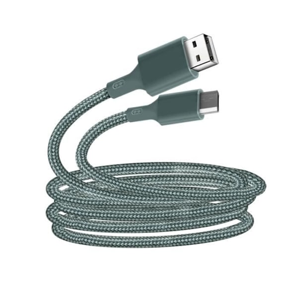 Ekologinen Micro-USB-kaapelin voimakkuus 2,1 A 2 m Kierrätettävä Just Green vihreä
