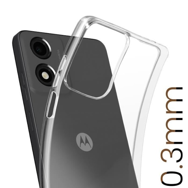 Coque Fin för Motorola Moto E14 Tjocklek 0.3mm Fuktavvisande Transparent Transparent
