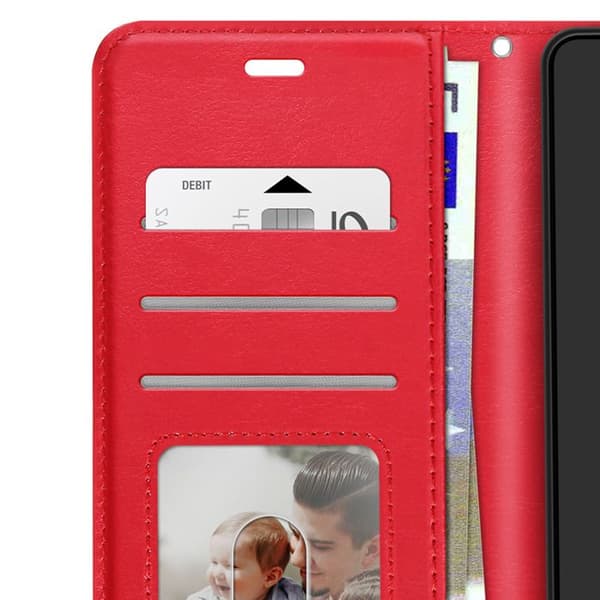 Pungetui til Xiaomi 17T med håndledsrem og støttefunktion Mayaxess Rød Röd