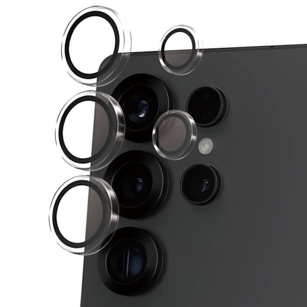 Skyddskamera för Samsung S25 Ultra Härdat Glas Metallram Panzer Glas Transparent Transparent