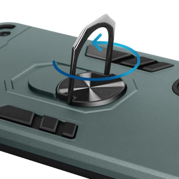 Coque Ring - Samsung - Galaxy A56 - Stødabsorberende - Grøn - Indbygget magnetsystem Grön