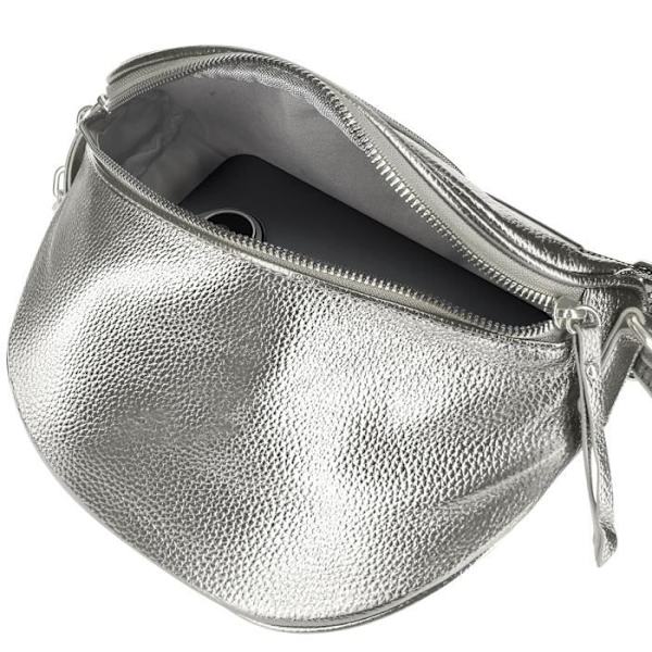 Crossbody Belt Bag - GALLANTRY - Luna - Harmaa - Synteettinen - Vetoketju Grå