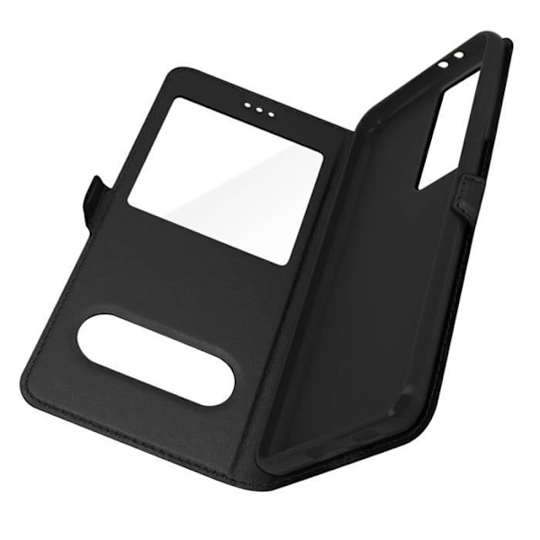 Fodral - Samsung - Galaxy S21 Ultra - Silikon - Mjuk - Dubbel Fönster Svart