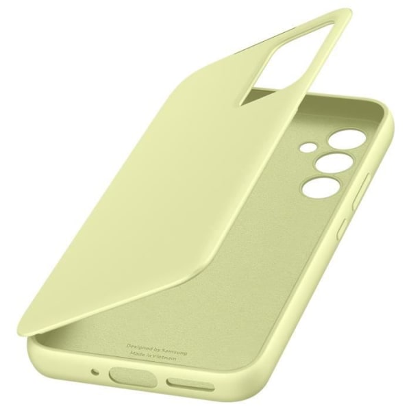 Samsung Galaxy A54 5G Fönsterfodral Smart View Plånbok Original Lime Green Grön