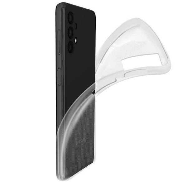 Samsung Galaxy A32 -kotelo Joustava suoja Ohut ja kevyt läpinäkyvä valkoinen