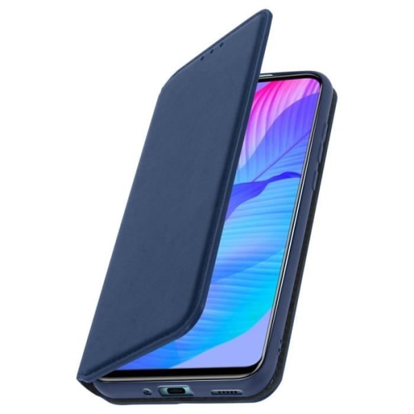 Housse - Huawei - P Smart S - Øko-læder - Støttefunktion - Blå Blå