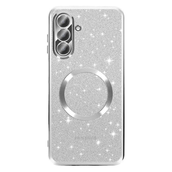 Coque MagSafe til Samsung Galaxy A26 Silikone Glitrende Sølv Grå