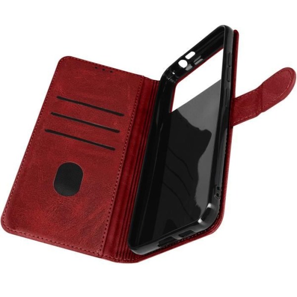 Doogee X98 Case, X98 Pro Red Wrist Strap Flip Case