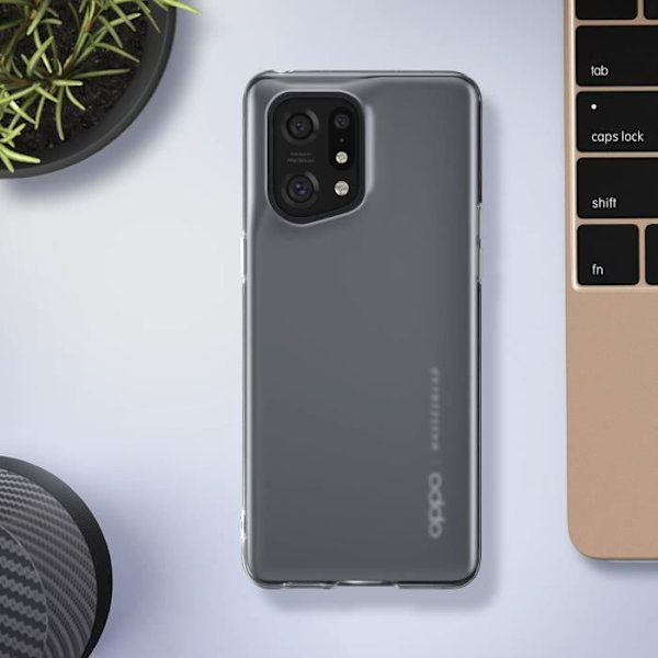Kuori - Oppo - Find X5 - Silikoni Geeli Joustava - Läpinäkyvä - Ultra-Hohkea Genomskinlig