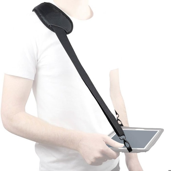 Bandoulière - Mobilis - Ergonomisk - Svart - Polyester 1680D - Justerbar längd 105-165 cm Svart
