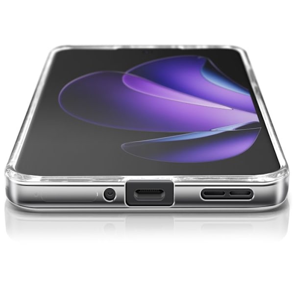 Silicone Transparent Kantförd Cover för Oppo Reno 13 F och 13 FS Vit