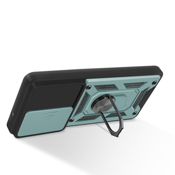 Coque til Samsung S25 Edge Ring Support med Kamera Beskyttelse Mayaxess Grøn Grön