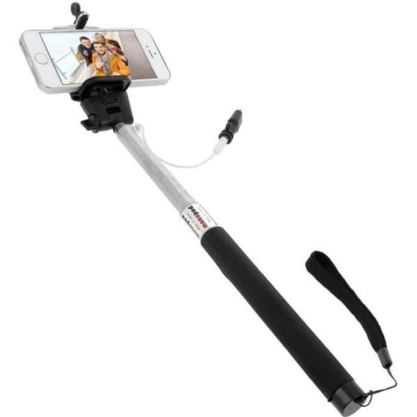 Selfie Stang - AVIZAR - iPhone - Teleskopisk 1m - Roterende - Sølv