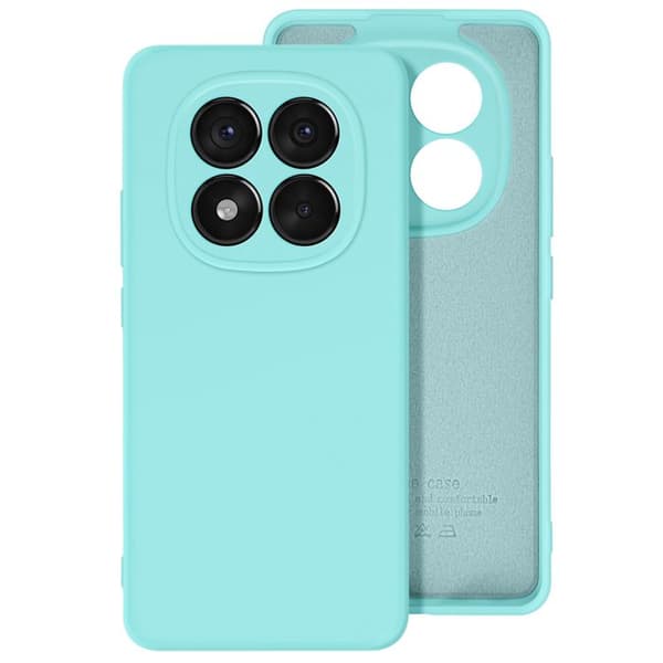 Coque - Redmi Note 14 Pro och 14 Pro Plus - Semi-styv - Stötsäker skydd - Soft-touch Turkos Blå