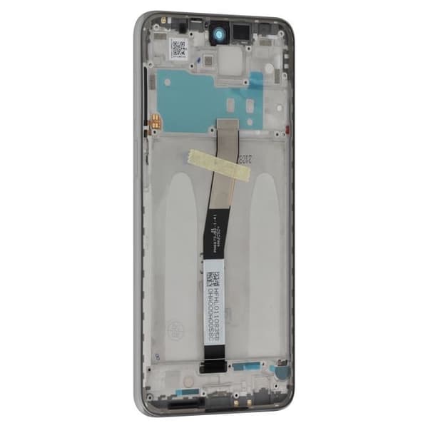 LCD-skärm - Xiaomi - Redmi Note 9 Pro - Touchskärm - Förmonterad kammare - Vit Vit
