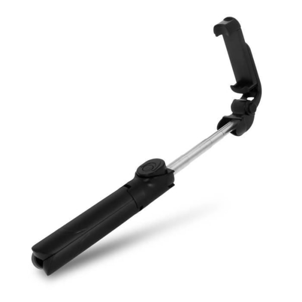 Selfie Stick med stativ Bluetooth-fjärrkontroll förlängbar arm 68cm - Svart