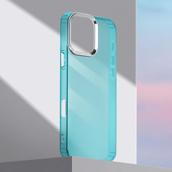 Cover til iPhone 16 - AVIZAR - Fleksibel - Silikone 1.5mm - Kamerabeskyttelse - Blå Blå