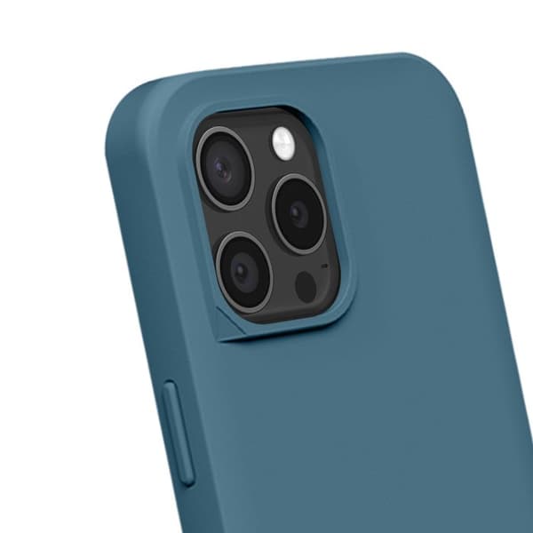 MagSafe-cover til iPhone 15 Pro Max, blød, stødabsorberende, SolidX-serie, Rhinoshield, blå Blå