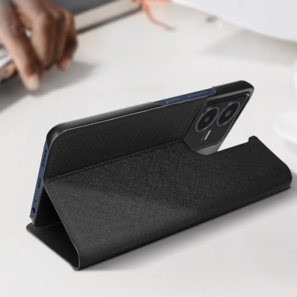 Bigben Folio Taske til Vivo Y22s/Y35 - Sort - Stander og kortholder funktion Svart