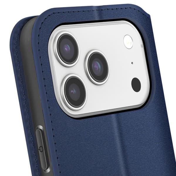 Folio Etui - AVIZAR - iPhone 17 Pro - Kortholder - Støttefunktion - Mørkeblå Blå