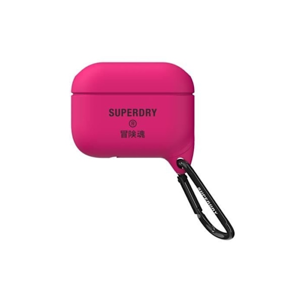 Superdry Pink Silicone Iskunkestävä Airpods Pro -kotelo Rosa