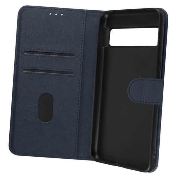 Etui til Google Pixel 8 Pro - AVIZAR - Chesterfield - Wallet Flip - Videosupportfunktion - Blå Blå