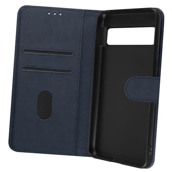 Fodral för Google Pixel 8 Pro - AVIZAR - Chesterfield - Wallet Flip - Videosupportfunktion - Blå Blå