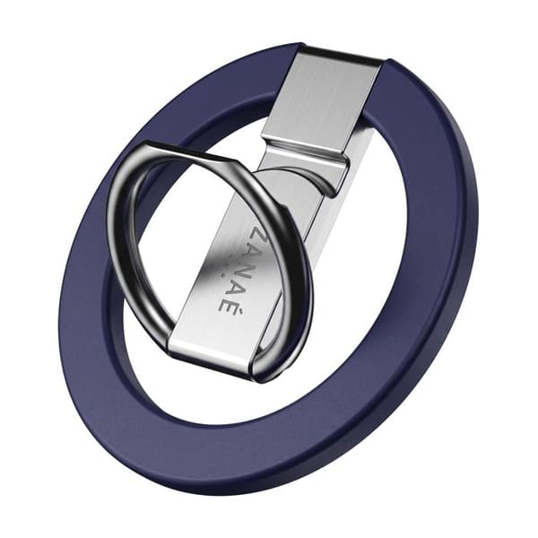 Støtte og Magnetisk Ring Kompatibel med iPhone MagSafe / PixelSnap Foldbar Zanaé Mørkeblå Blå